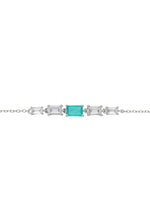 Clara Gemstone Bracelets Silver Paraiba Tourmaline.