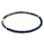 Sodalite and Jasper Alexander Silver and Stone SKINNY Bracelet.