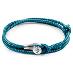 Ocean Blue Dundee Silver and Rope Bracelet.