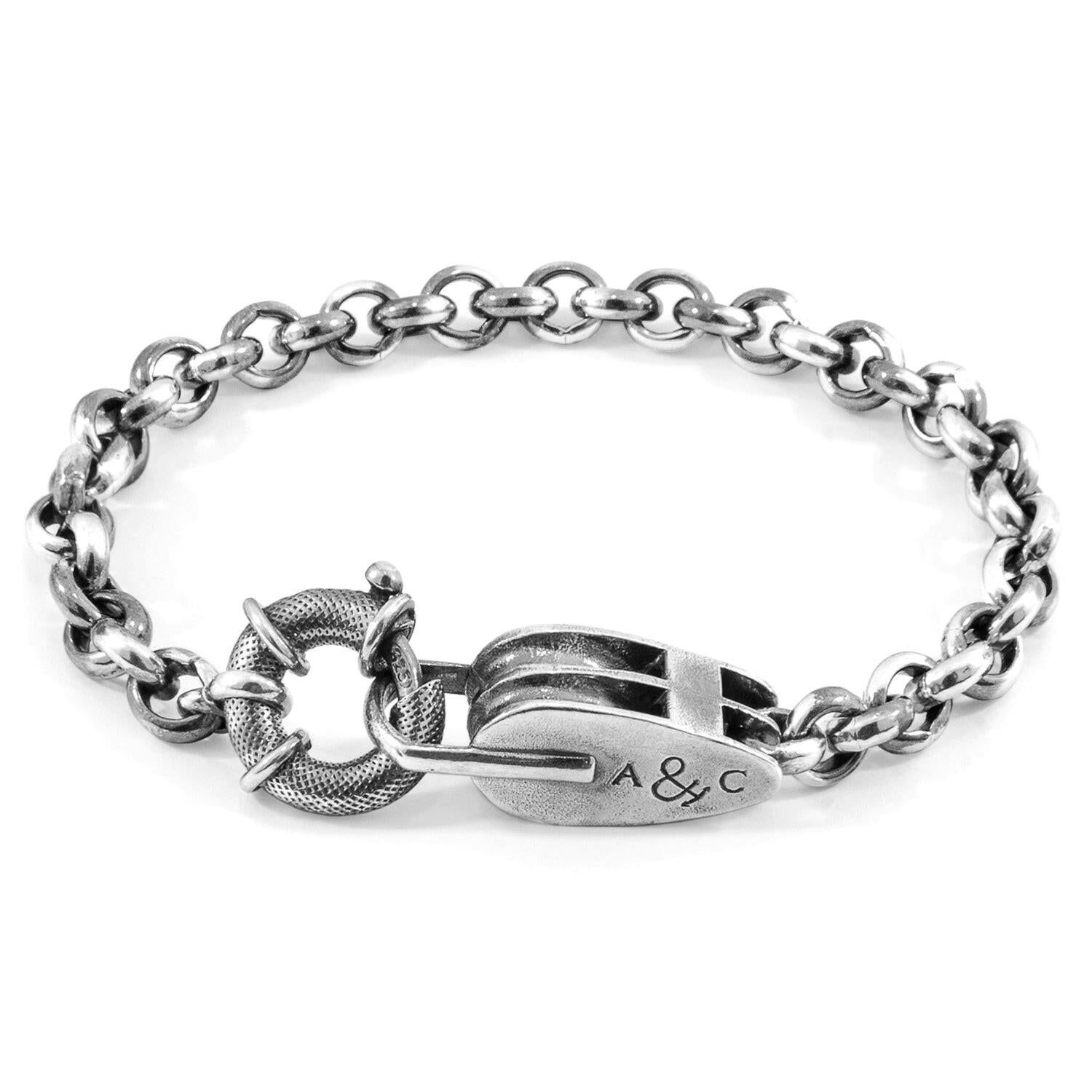 Tyne Mooring Silver Chain Bracelet.