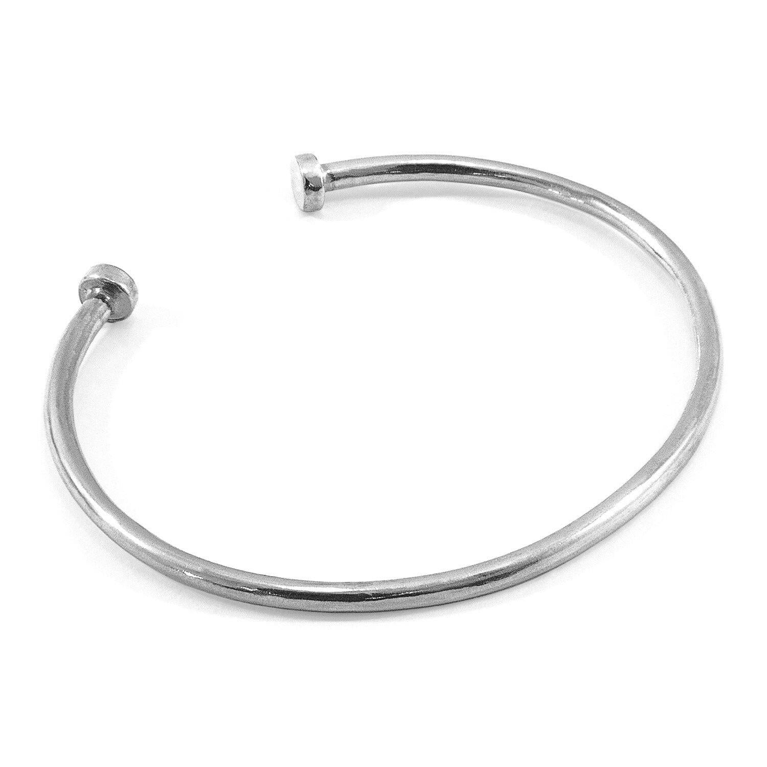 Ditton Round Midi Wayfarer Silver Bangle.