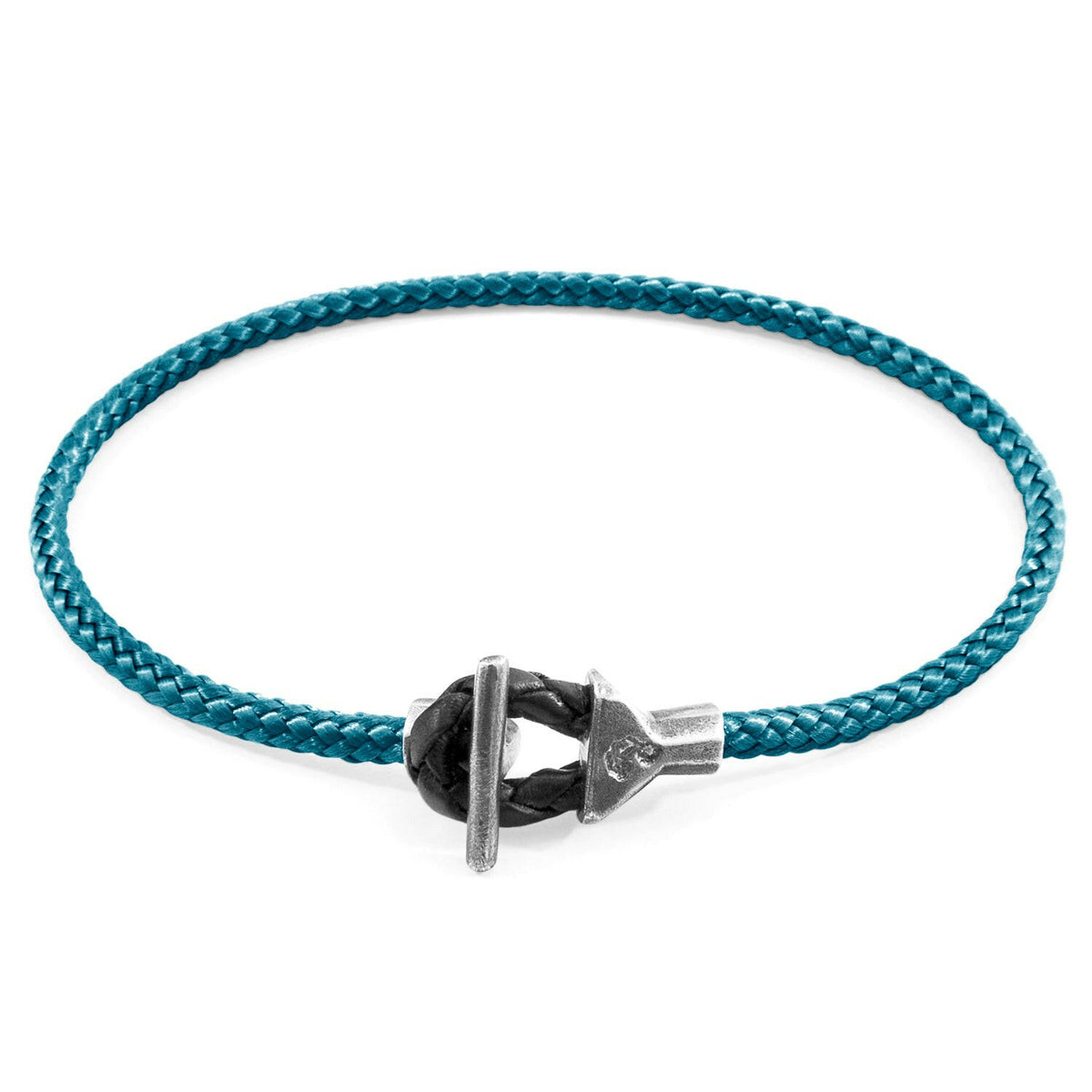 Ocean Blue  Cullen Silver and Rope Bracelet.