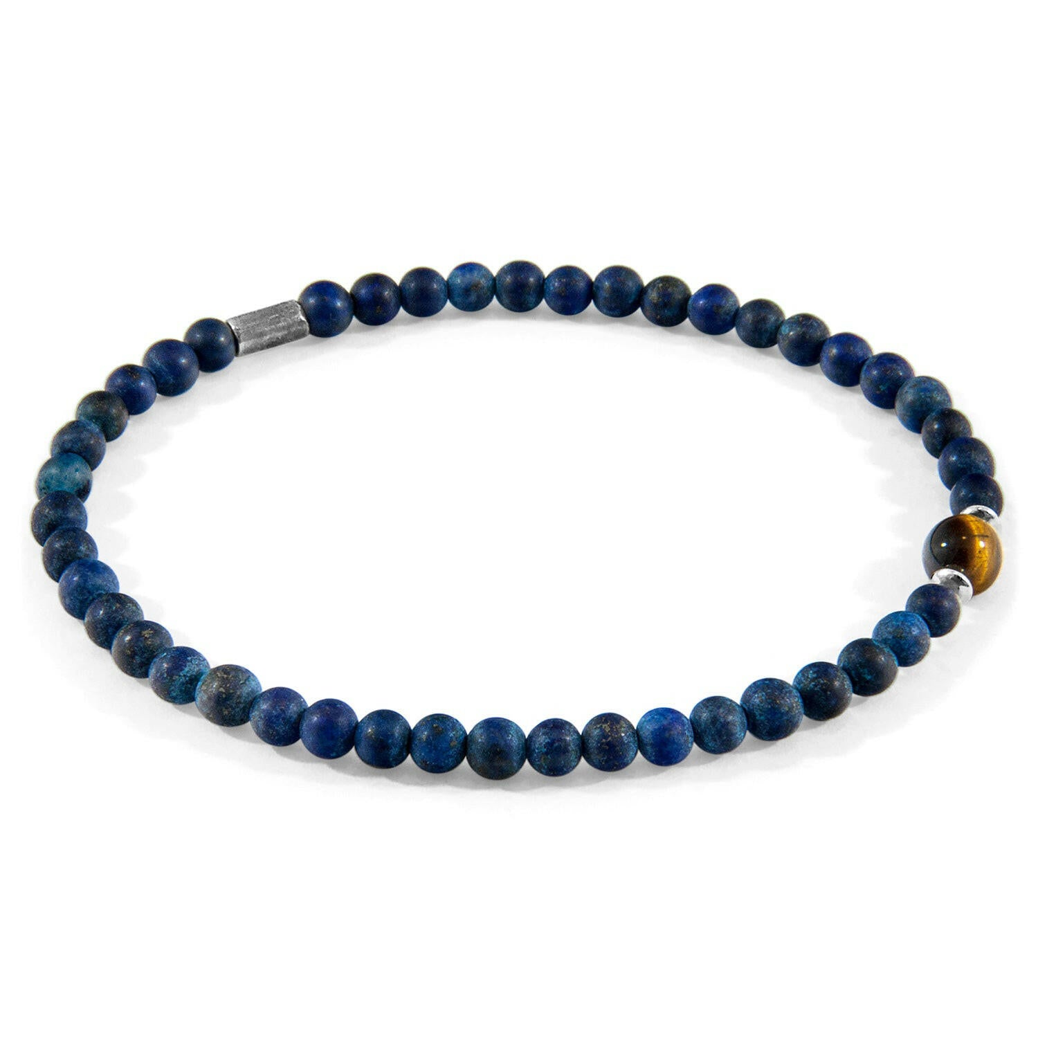 Sodalite and Tigers Eye Walter Silver and Stone SKINNY Bracelet.