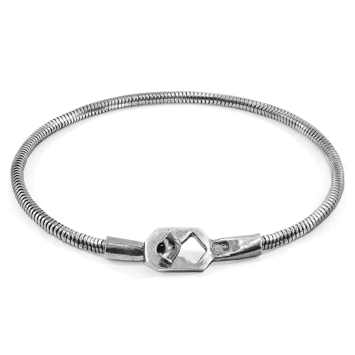 Tenby Mooring Silver Chain Bracelet.