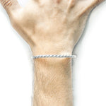 Gammell Full Rope Wayfarer Silver Bangle.