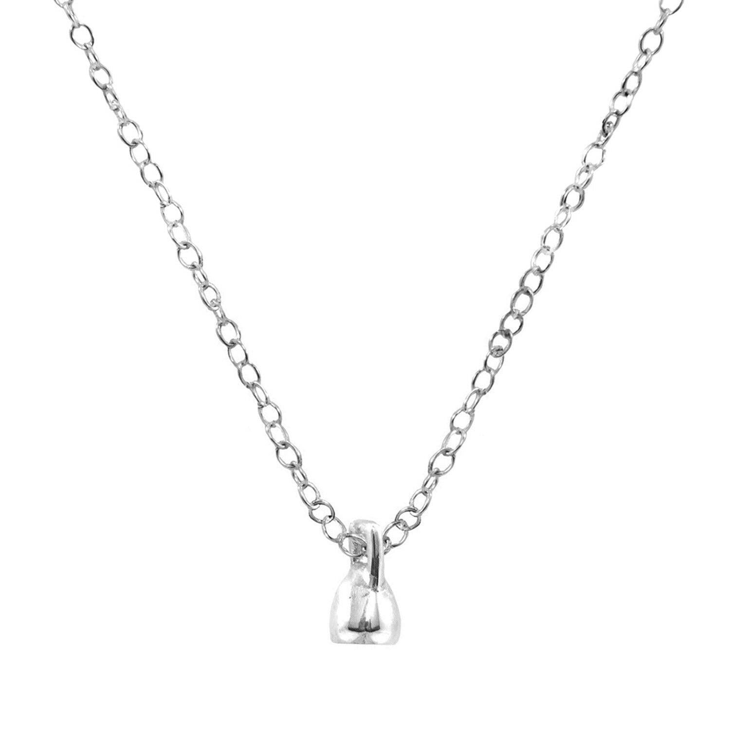 Little Heart Link Paradise Silver Necklace Pendant.