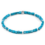 Turquoise Blue Tekapo Silver and Stone Bracelet.