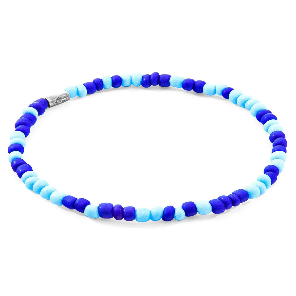 Blue - Turquoise Jack Silver and Glass SKINNY Bracelet.