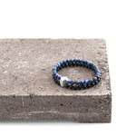 Blue Sodalite Iguazu Silver and Stone Bracelet.