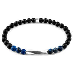 Blue Sodalite Orinoco Silver and Stone Bracelet.