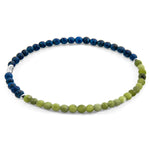 Jade and Sodalite Alexander Silver and Stone SKINNY Bracelet.