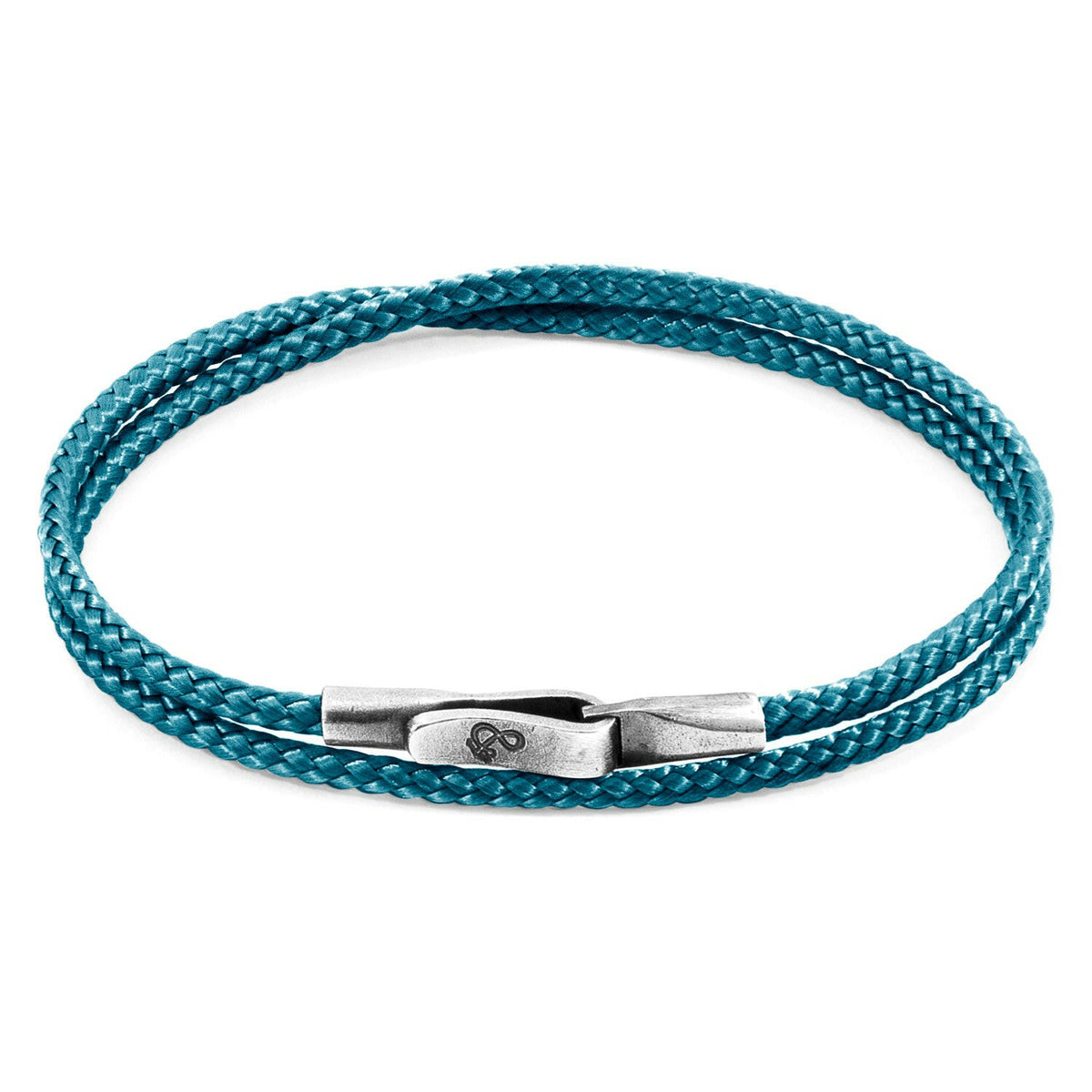 Ocean Blue Liverpool Silver and Rope Bracelet.