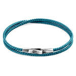 Ocean Blue Liverpool Silver and Rope Bracelet.