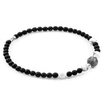 Onyx, Howlilte and Jasper Frederick Silver and Stone SKINNY Bracelet.