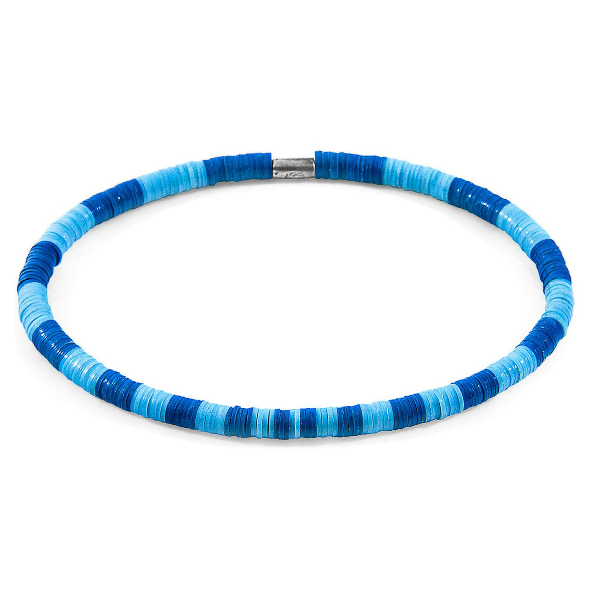 Blue - Turquoise Noah Silver and Vinyl Disc SKINNY Bracelet.