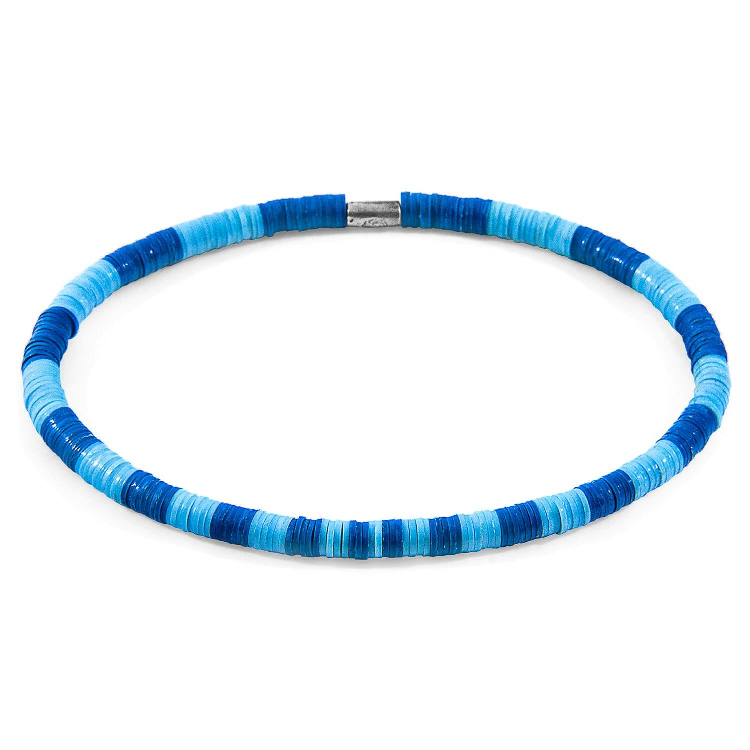 Blue - Turquoise Noah Silver and Vinyl Disc SKINNY Bracelet.