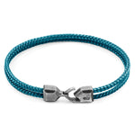 Ocean Blue Cromer Silver and Rope Bracelet.