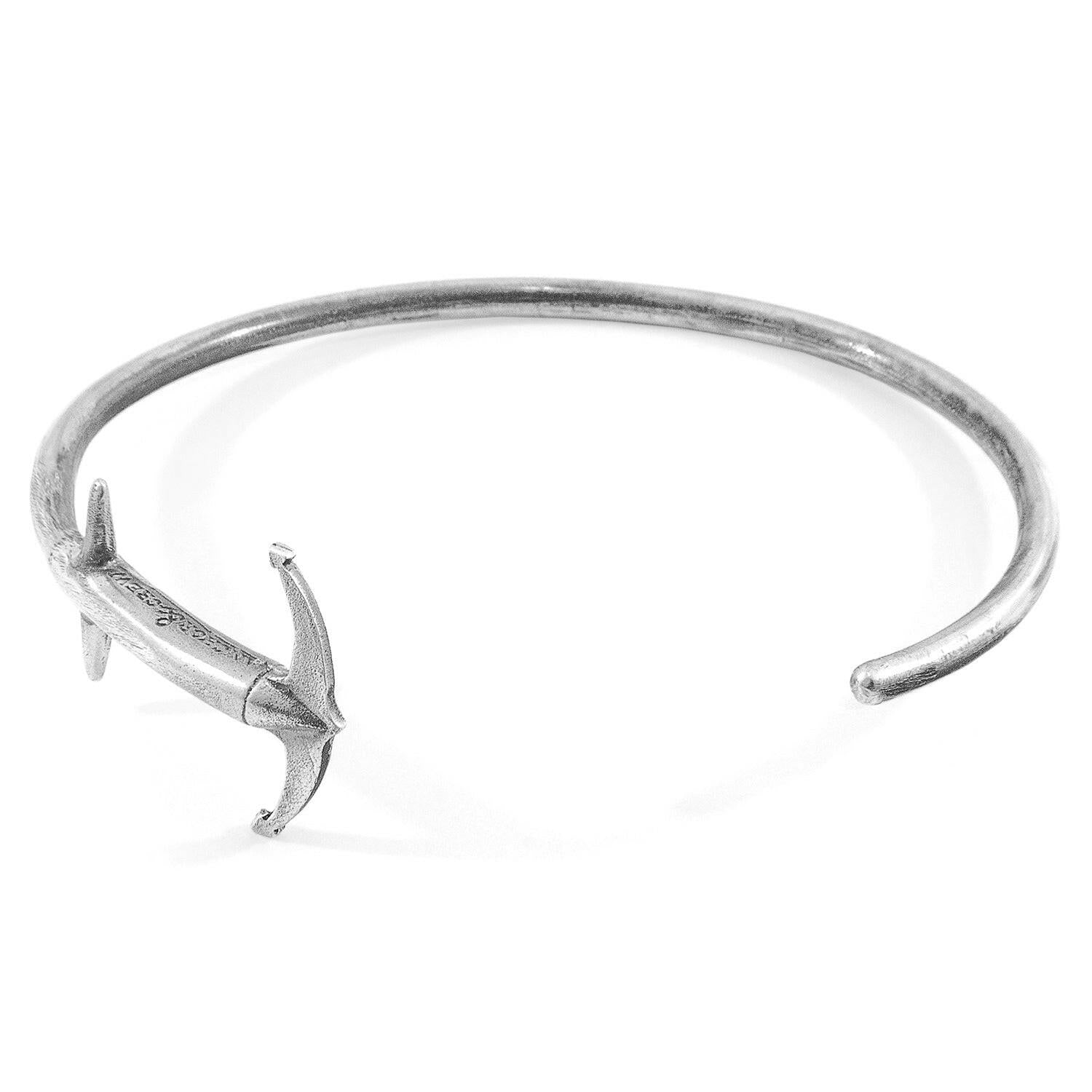 Admiral Anchor Silver Bangle.