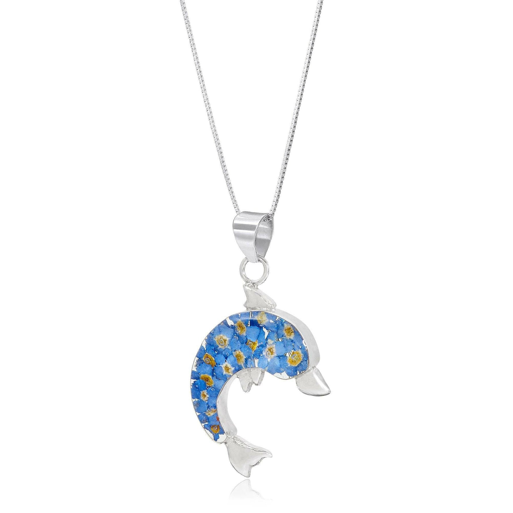 Dolphin necklace by Shrieking Violet® Sterling silver dolphin pendant.