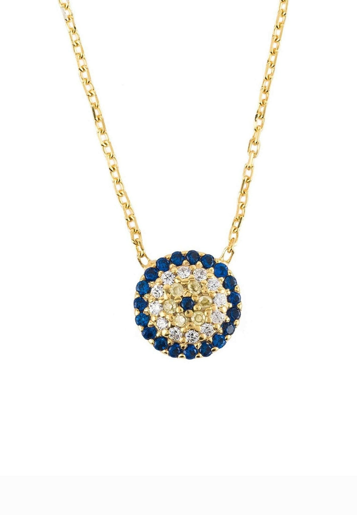 Evil Eye Necklace Gold.