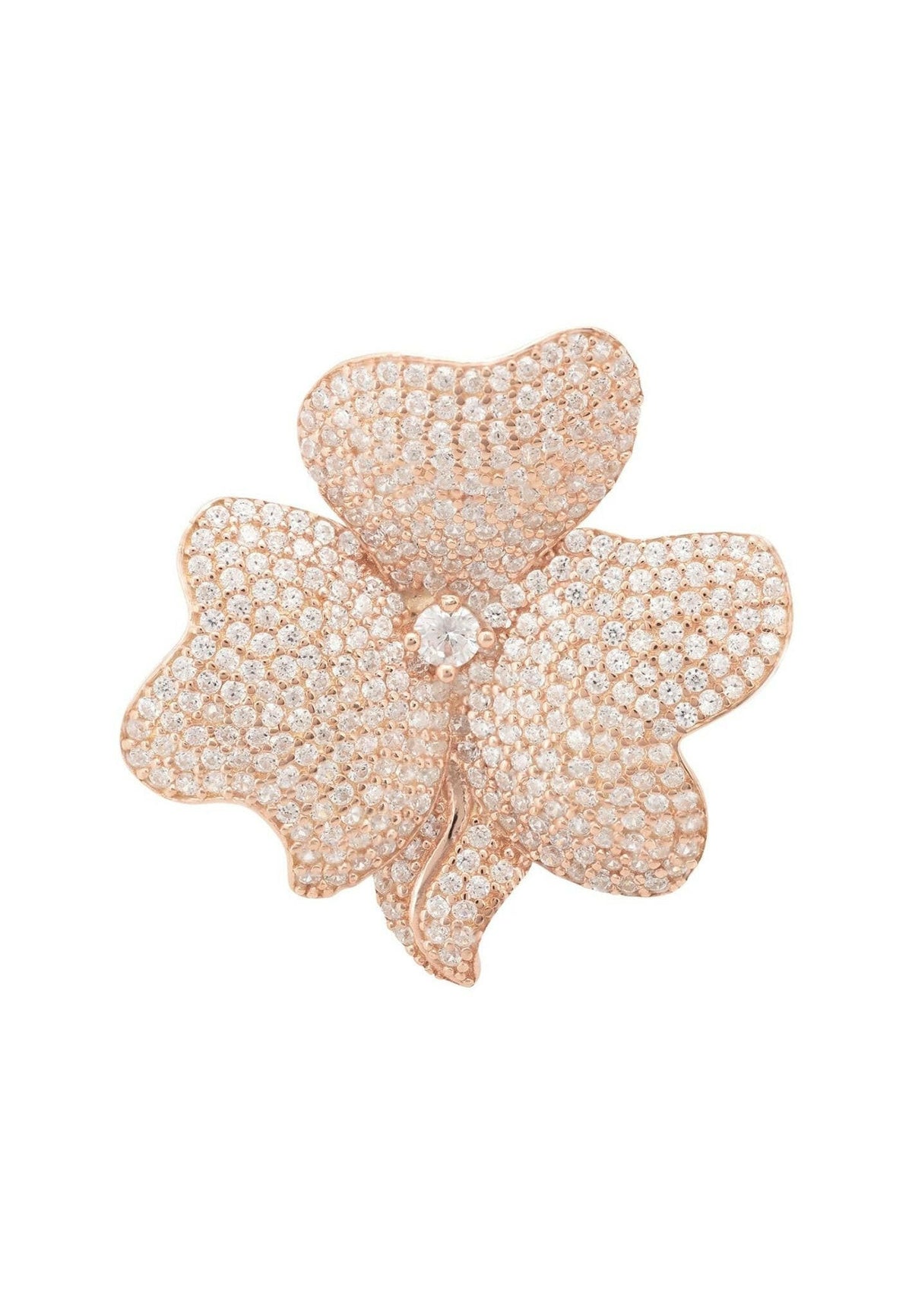 Flower Cocktail Ring Rosegold.