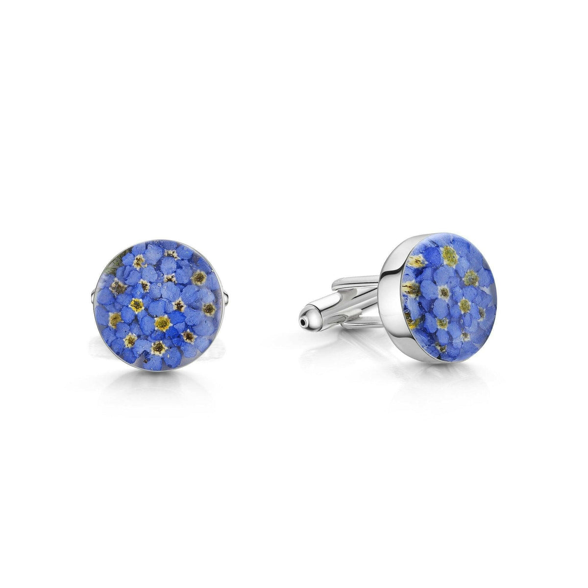 Forget-me-not Cufflinks by Shrieking Violet®.