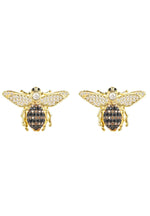 Honey Bee Stud Earrings Gold.