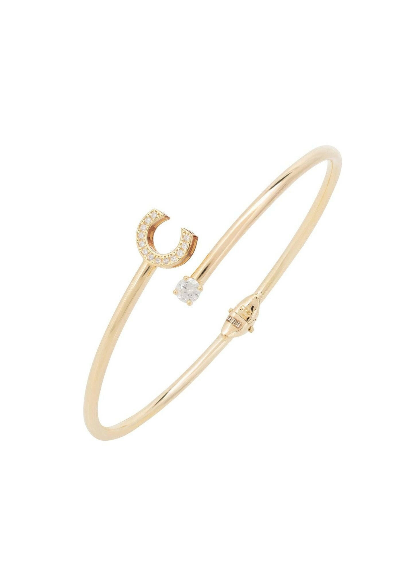 Initial Bangle Gold C.