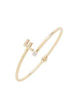 Initial Bangle Gold F.