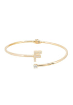 Initial Bangle Gold F.