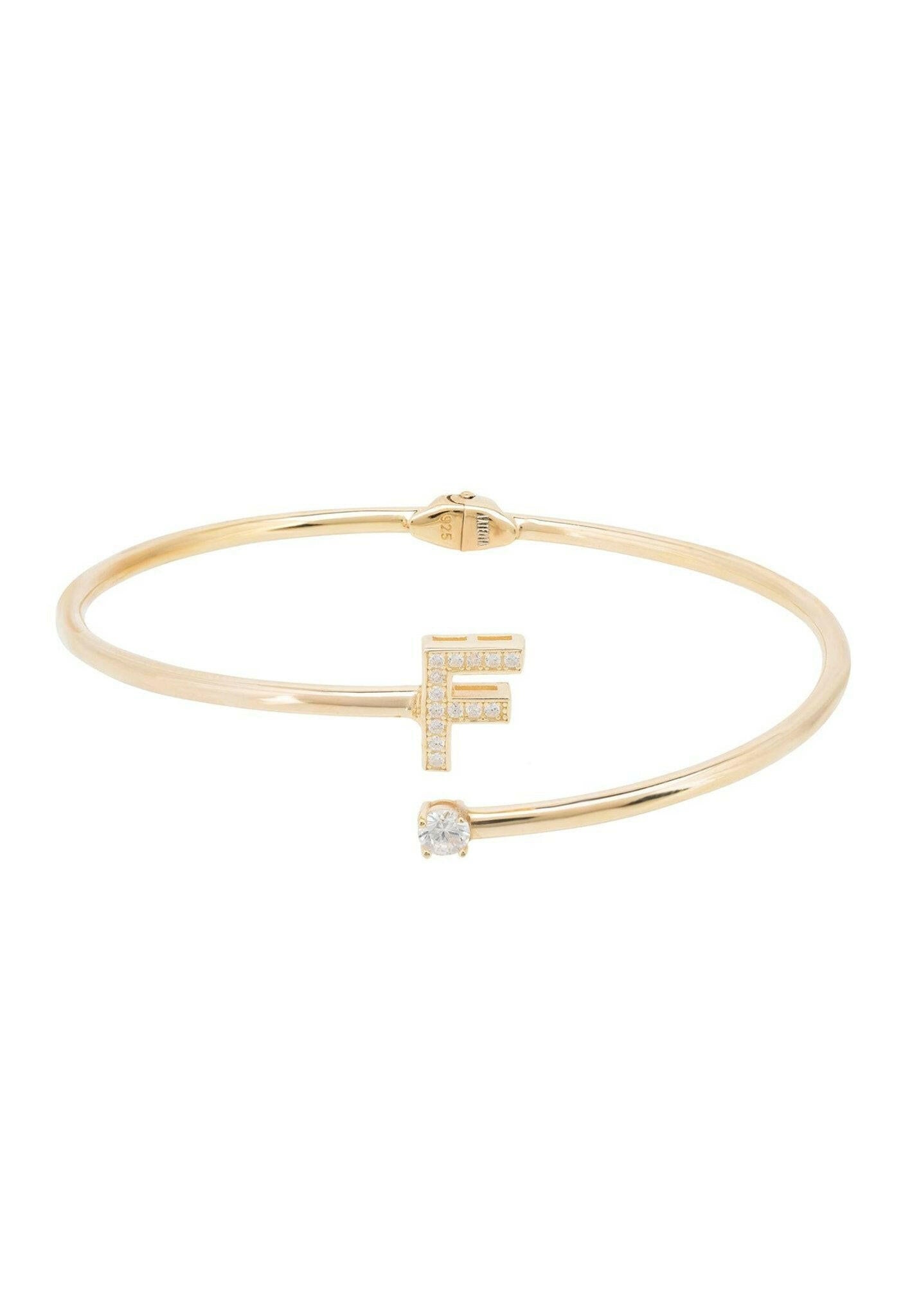 Initial Bangle Gold F.