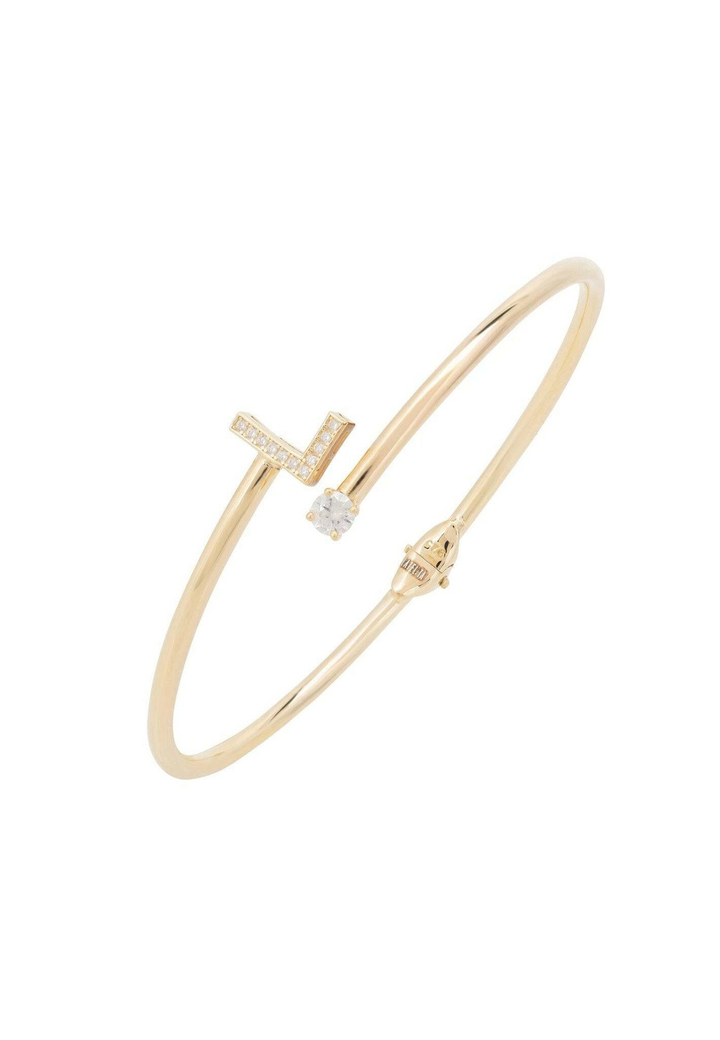 Initial Bangle Gold L.