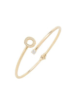 Initial Bangle Gold O.