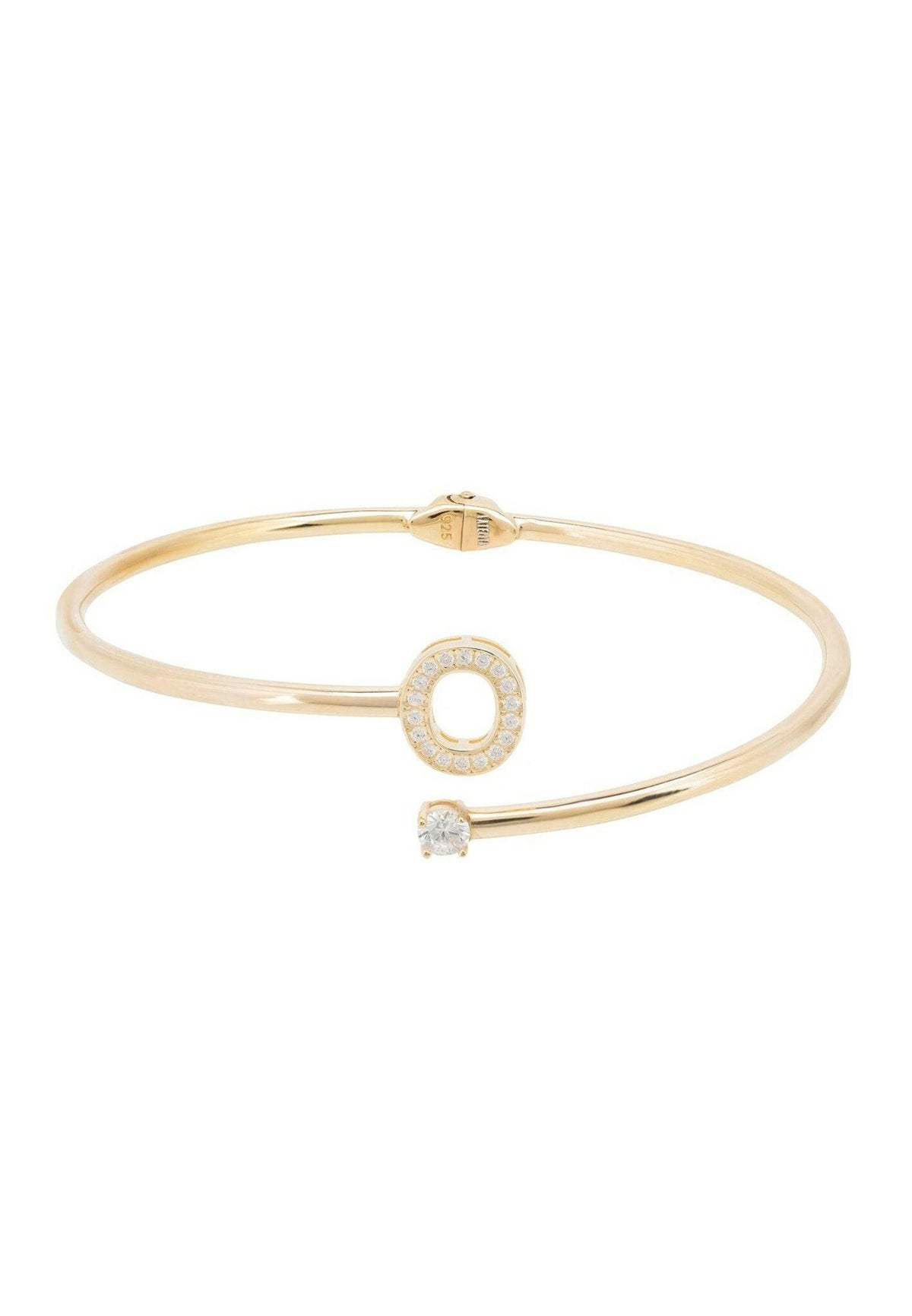 Initial Bangle Gold O.