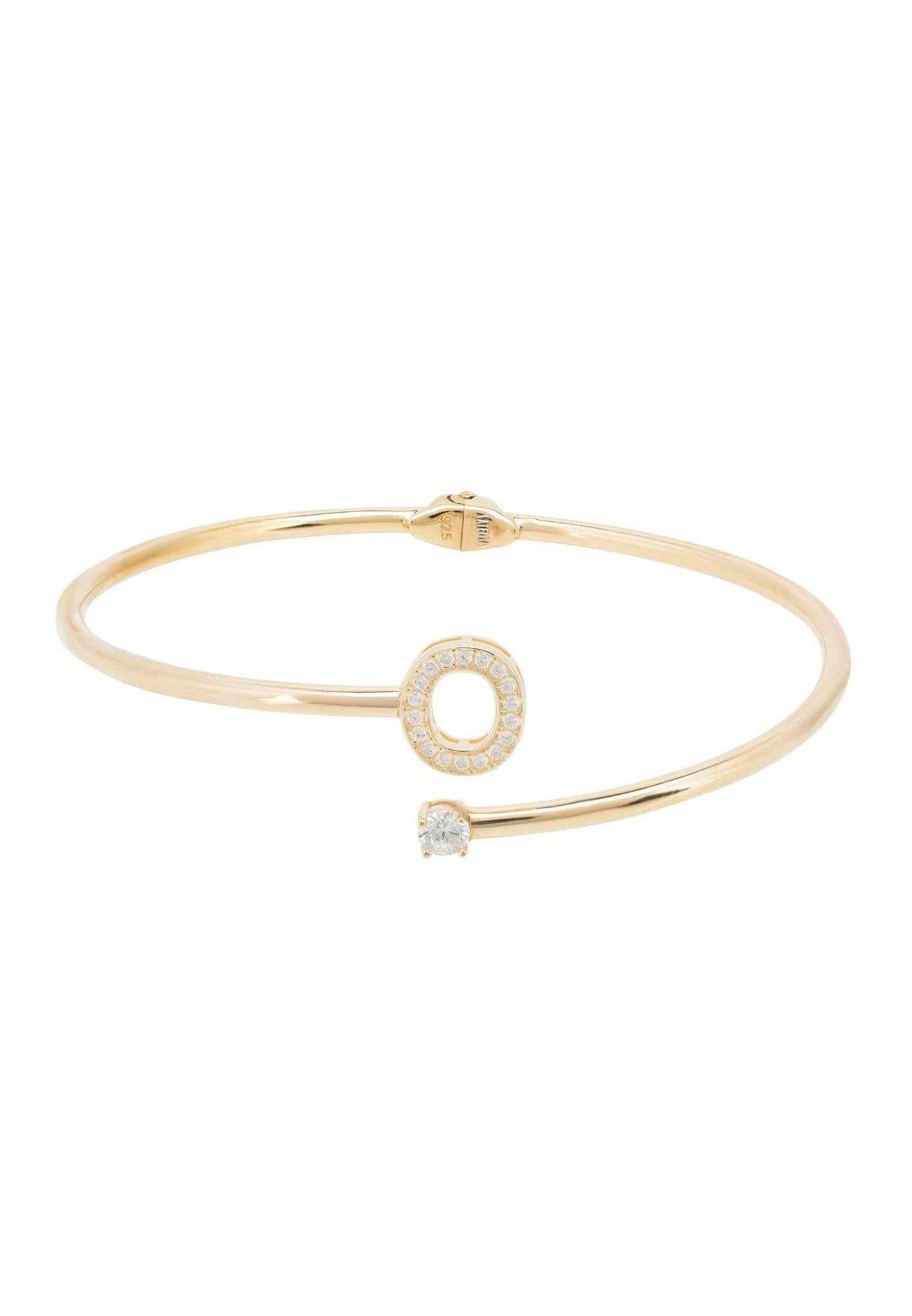 Initial Bangle Gold O.