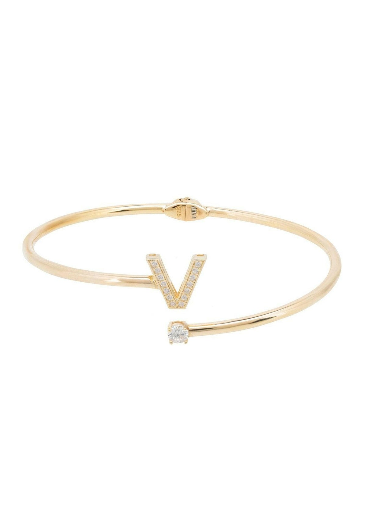 Initial Bangle Gold V.