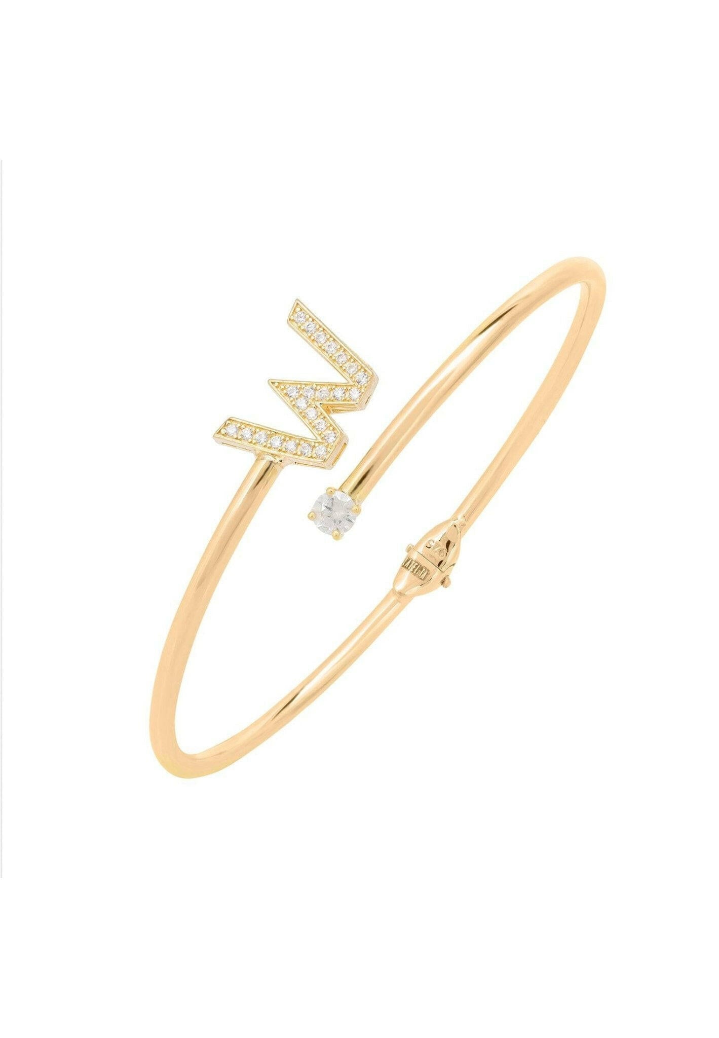 Initial Bangle Gold W.