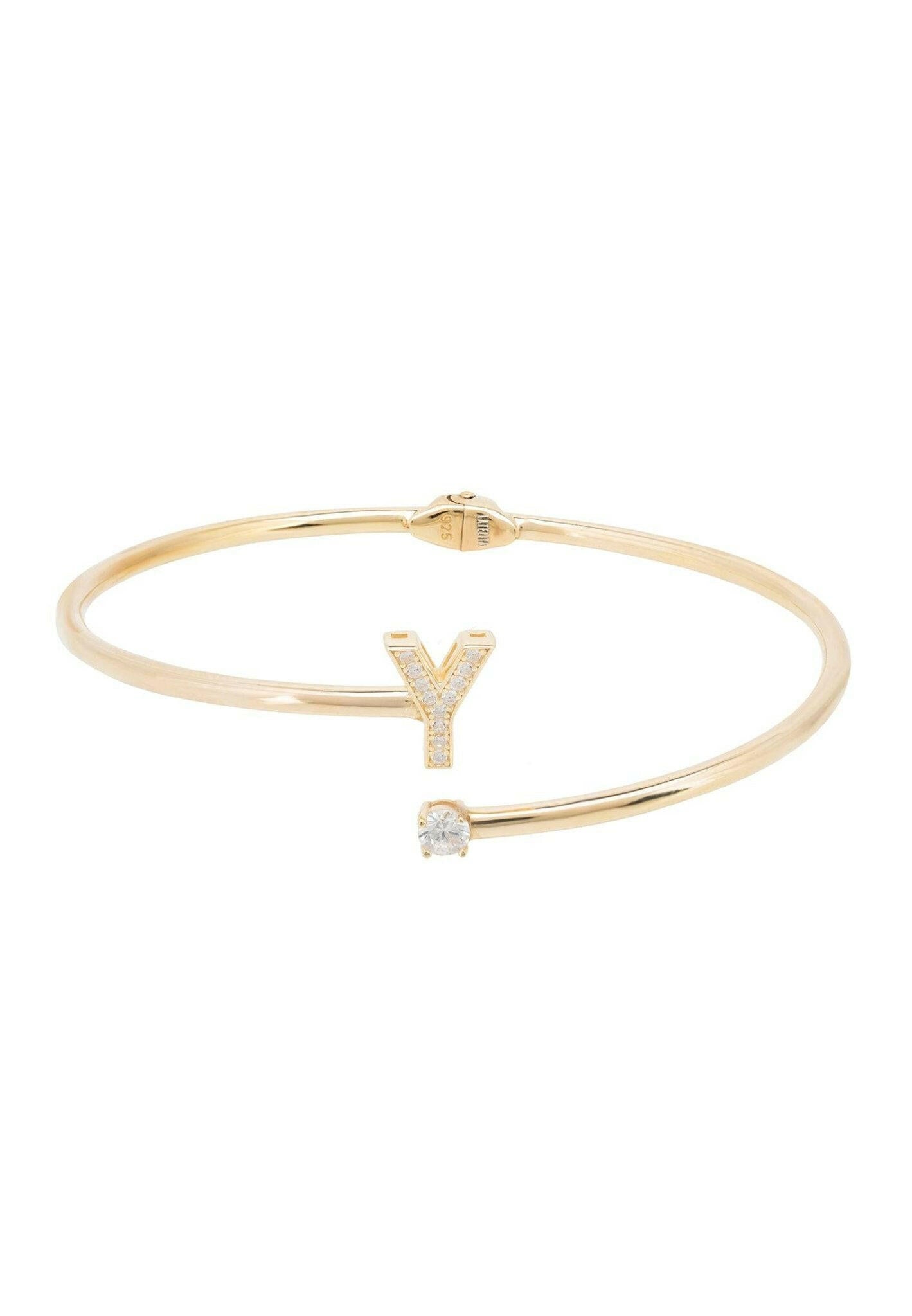 Initial Bangle Gold Y.