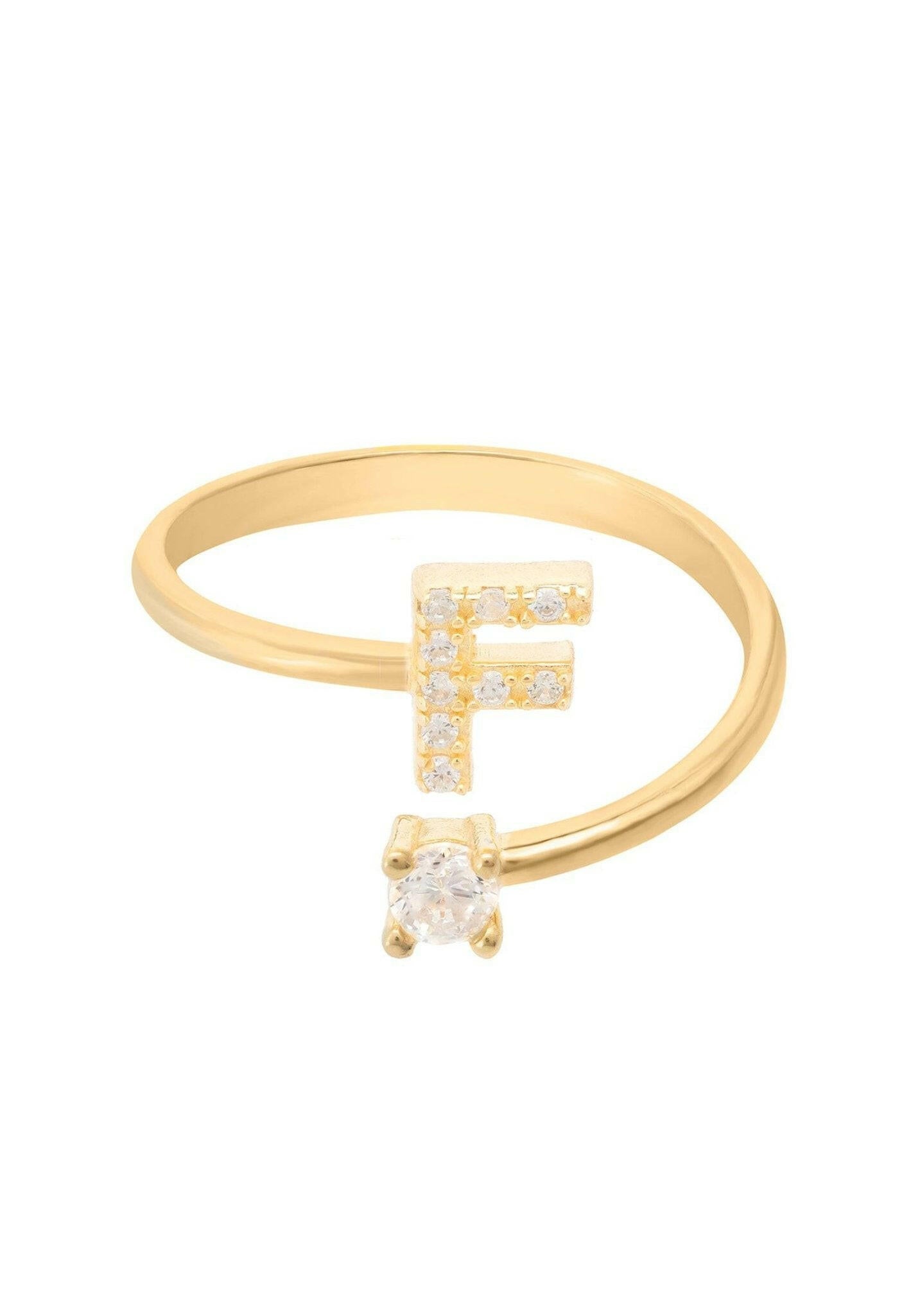 Initial Ring Gold F.