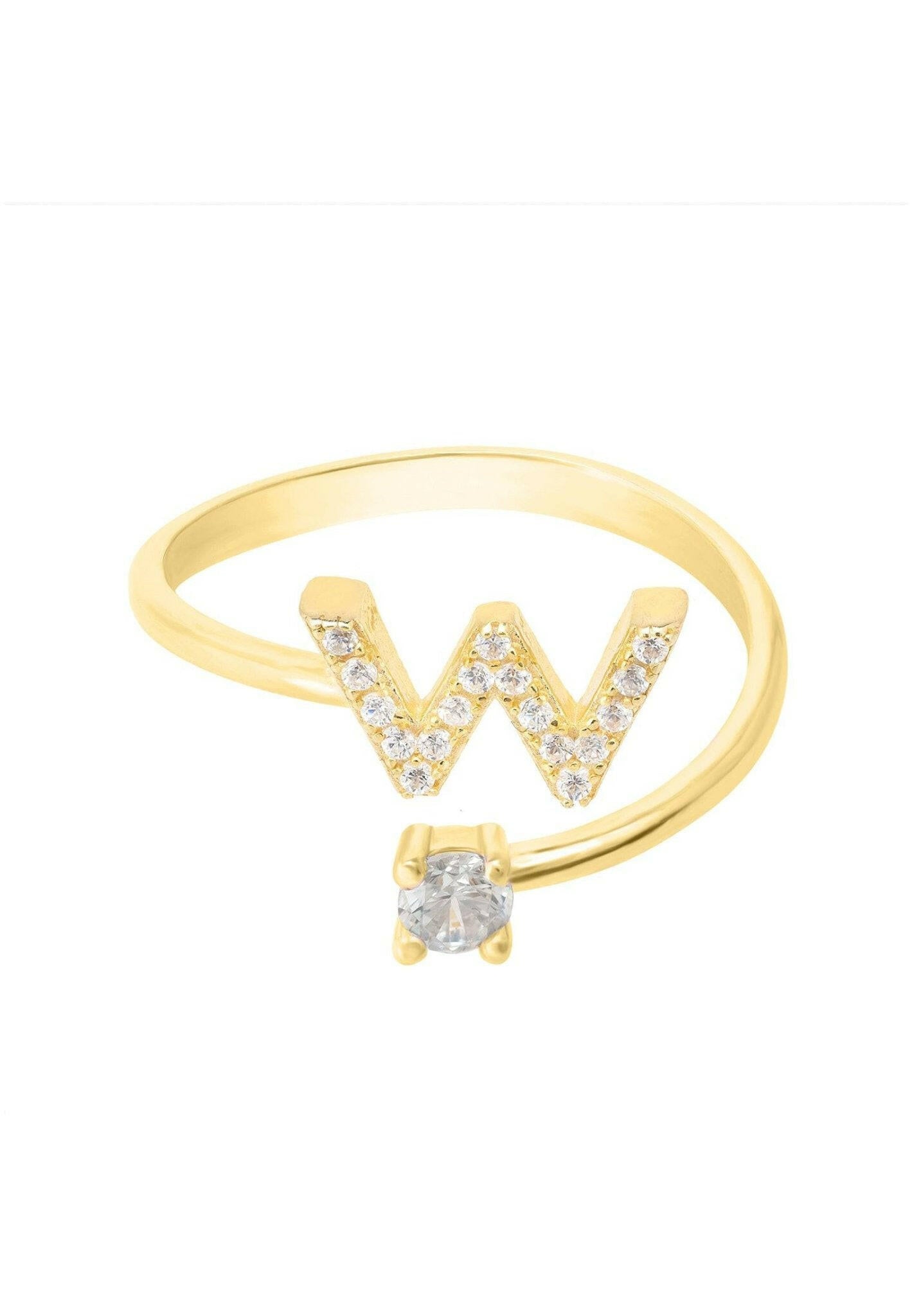 Initial Ring Gold W.