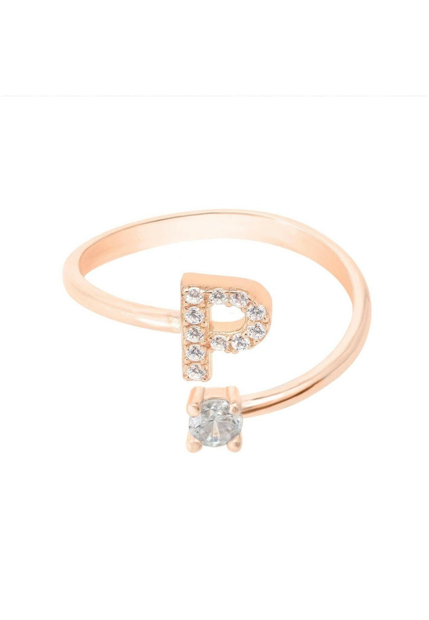 Initial Ring Rosegold P.