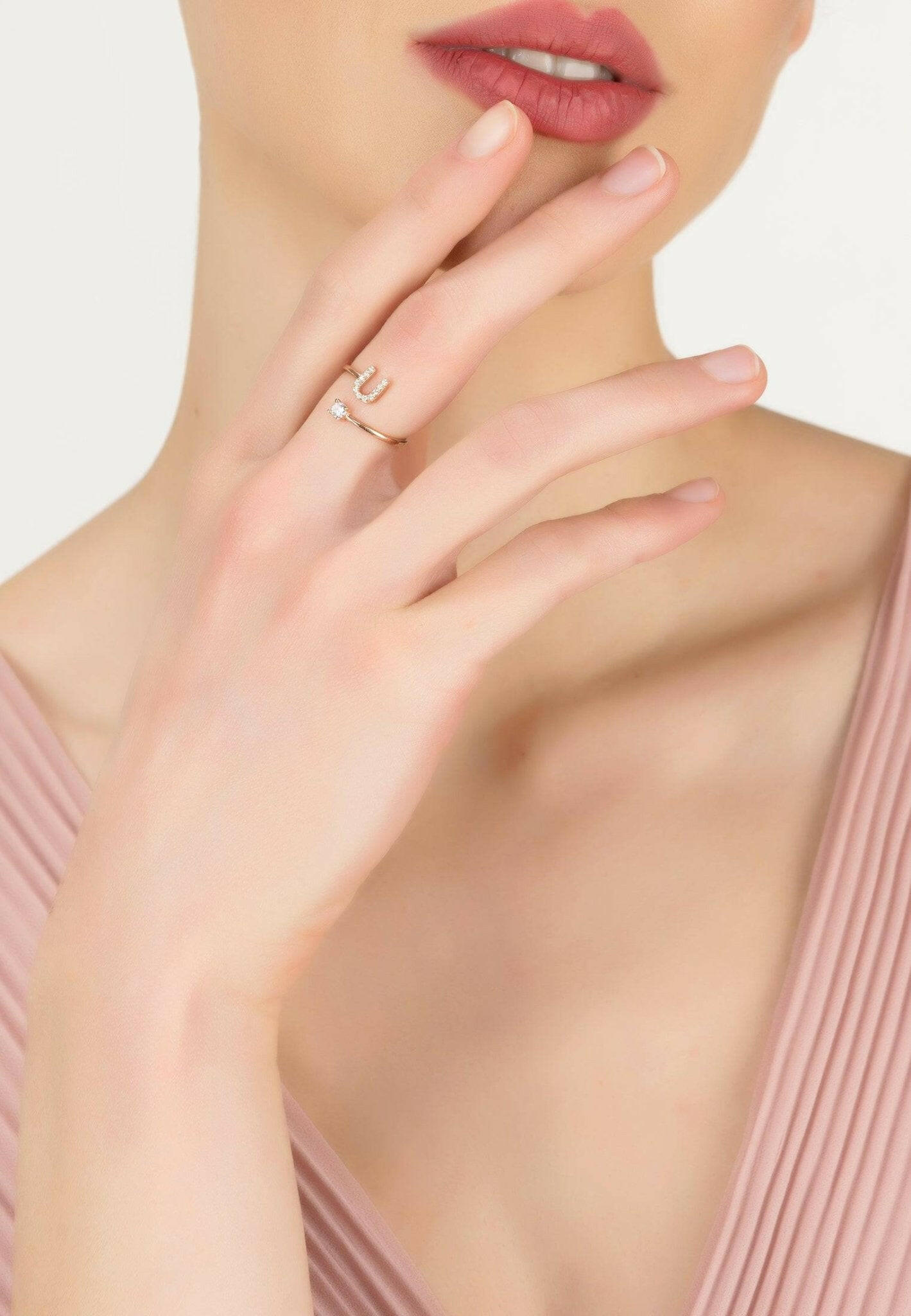 Initial Ring Rosegold U.