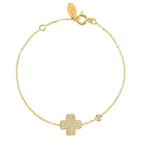 Lucky Four Leaf Clover Bracelet.