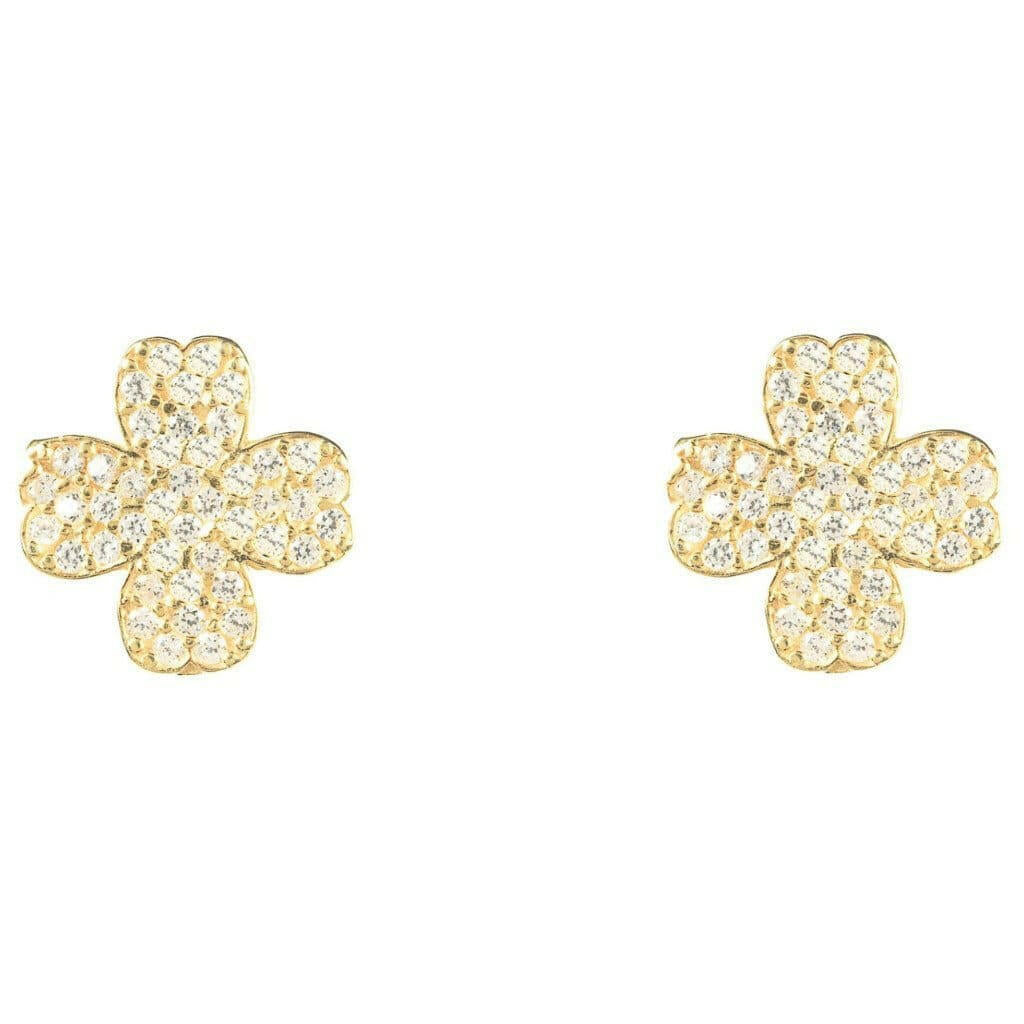 Lucky Four Leaf Clover Earrings.