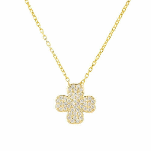 Lucky Four Leaf Clover Necklace.