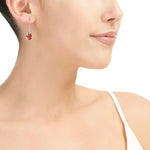 Poppy earrings by  Shrieking Violet® Sterling silver drop dangle.